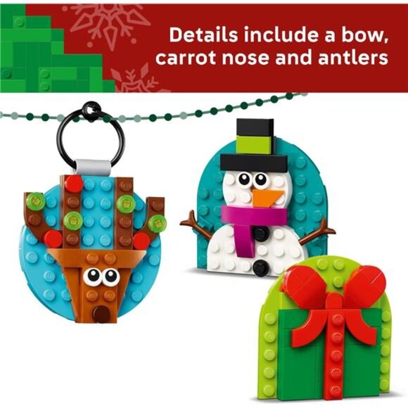 LEGO Christmas Ornaments Building Set Holiday Decorations Kids Boys Girls Ages 6 - Picture 5 of 7